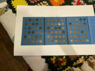 1909 To 1940 Lincoln Cents Album With 73 Coins In It