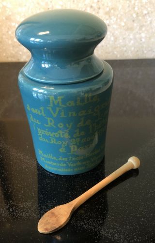 Vintage French Mustard Jar Maille Crock Moutard Verts Au Vinaigra
