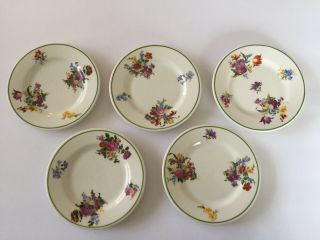 5 Lamberton Scammell China Nathan Strauss & Sons Green Trim - 5 - 3/4 " Bread Plate