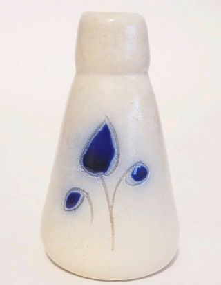 Vintage Williamsburg Pottery Virginia Salt Glaze Stoneware Ink Well Bud Vase