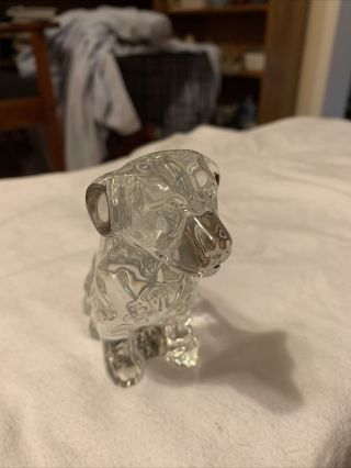 WATERFORD Crystal Dog Figurine Labrador Retriever Paperweight Large retired 3