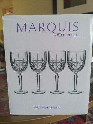 Marquis By Waterford,  Brady Goblets,  Set Of Four