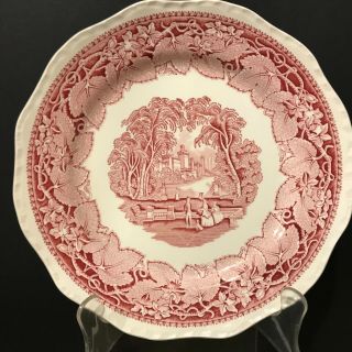 Fransciscan Red Pink Vista Dinner Plate English Ironstone England