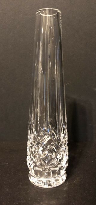 Signed Waterford Crystal Decorative 7 " Tall Bud Vase