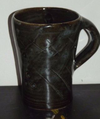 Gretch Artist Hand Thrown Large Pottery Coffee Mug Cup