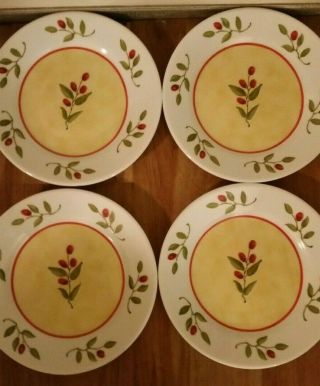 4 Corelle Vitrelle Radiance Luncheon Plates 8.  5 " Thicker Than Most Read