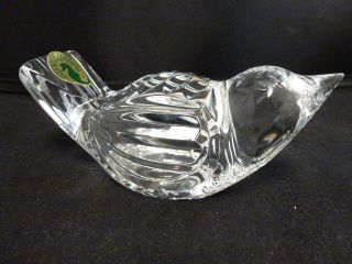Waterford Crystal Bird With Sticker Made In Ireland Perfect