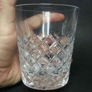 12oz Violetta Whiskey Crystal Tumbler 24 Lead Hand Cut Made In Poland