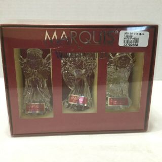 Marquis By Waterford Crystal Nativity Angels 142598 Set Of 3