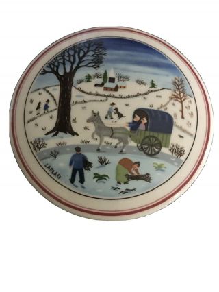 Porcelain Trinket Box Villeroy & Boch Naif Christmas Luxembourg By Laplau