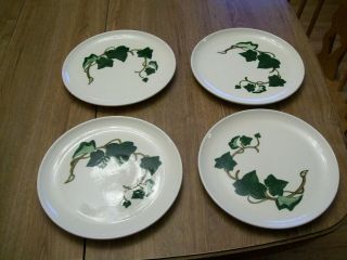 Four Metlox Poppy Trail California Ivy 10 1/4 " Dinner Plates