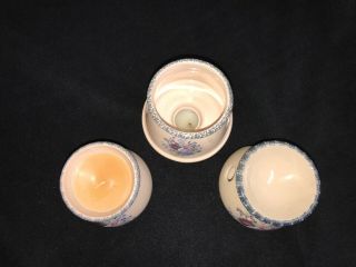 Home and Garden Party Stoneware Candle Tartlet Burner Shade set 