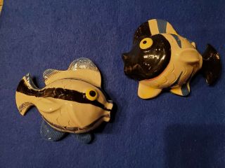 Kovack Pottery Fish Wall Art,  Spring Festival 2002 Signed,  Numbered,  Set Of 2