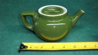 Hall Teapot Green " Boston " Style Teapot Hall China Co.  Usa Individual Tea Pot