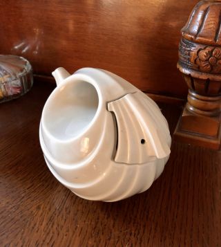 Vintage Hall China Art Deco Teapot With Lid 2