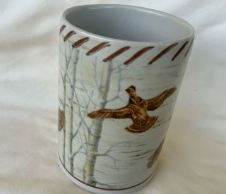 Lenox Riverwood Ruffed Grouse Accent Coffee Mug Beer Stein 5 Inch Wildlife Bird