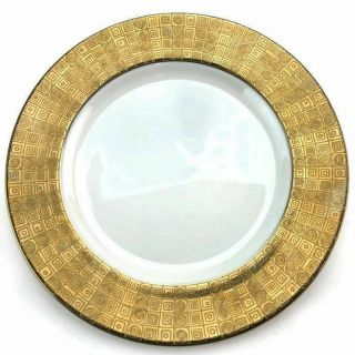 Mikasa Gotham Gold Encrusted Salad Plate Porcelain Dinnerware 8 1/4 "
