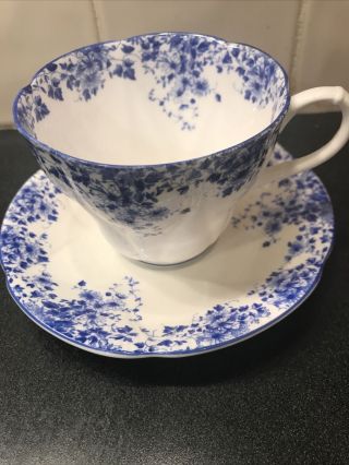 Royal Albert Tea Cup/ Dainty Blue Pattern In Bone China