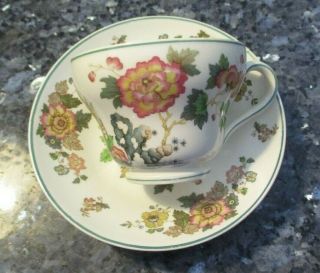 Wedgwood Eastern Flowers Tea Cup And Saucer