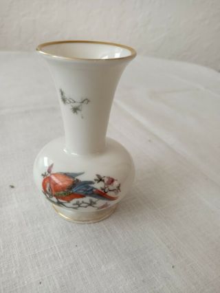 Vintage Rosenthal Bahnhof Selb Germany Mini Macaw Bird Vase Rare Find