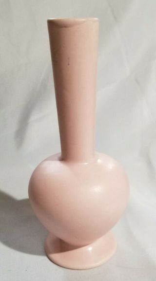 Vintage Royal Haeger 9” Bud Vase Matte Pink