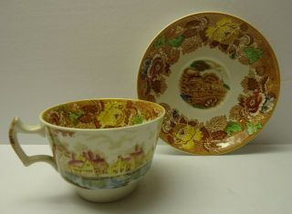 Wood And Sons Enoch Woods English Scenery Tea Cup & Saucer England