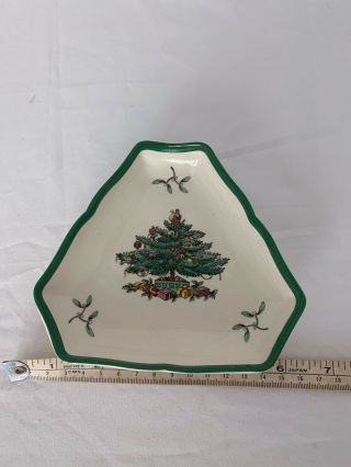 Spode England Christmas Tree Nut And Candy Dish