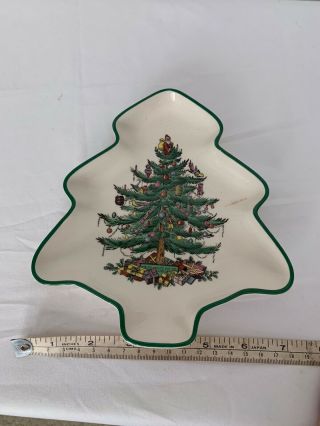Spode England Christmas Tree Nut Or Candy Dish