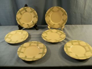 Set Of 6 Pfaltzgraff Garden Party Pattern Bread & Butter Plates 5 3/4 " Wide