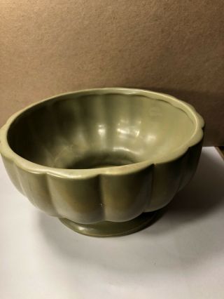 Vintage Mccoy Florataline Decorative Pottery Olive Green Planter 494 USA Made 2