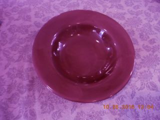 Tabletops Unlimited Barcelona Cranberry Red Wide Rim Soup Bowl Bin 1099