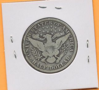 1907 50c Barber Liberty Head Morgan Half Dollar Silver US Coin Philadelphia 2