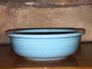 Vintage Homer - Laughlin Hlc Fiesta Ware Turquoise 5 - 1/2 " Fruit Bowl