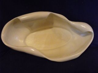 Vintage Red Wing Pottery Art Deco Form Ivory Garden Club Bowl M1463