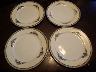 Noritake Sorrento China Salad Plates 7 - 5/8 " Set Of 4 Circa 1921
