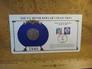 1886 United States Morgan Silver Dollar $1 & Stamp - - S&h Usa