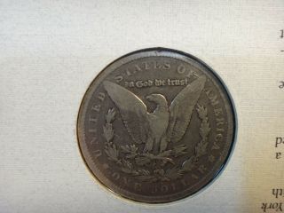 1886 United States Morgan Silver Dollar $1 & Stamp - - S&H USA 3