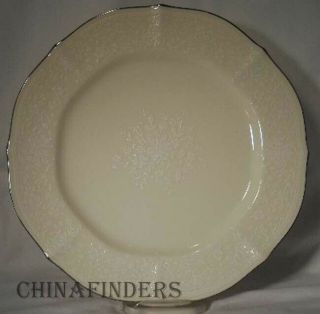 Noritake China Chandon 7367 Platinum Trim Pattern Salad Plate - 8 - 3/8 "