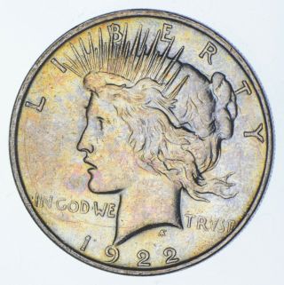 1922 - D Peace Silver Dollar - Us Coin 866