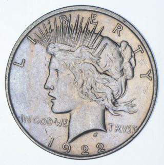 1922 - D Peace Silver Dollar - Us Coin 870