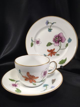 Royal Worcester Astley Tea Cup Saucer Trio True Porcelain Set Teacup Lunch Plate