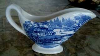 Royal Staffordshire " Tonquin " By Clarice Cliff Porcelain Gravy Boat