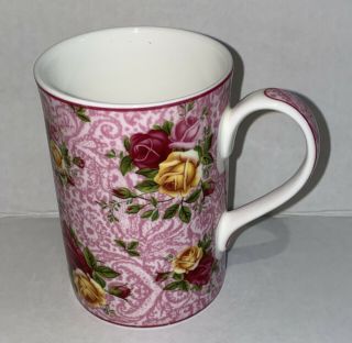 Royal Albert Old Country Roses Dusky Pink Lace Afternoon Tea Ii Bone China Mug