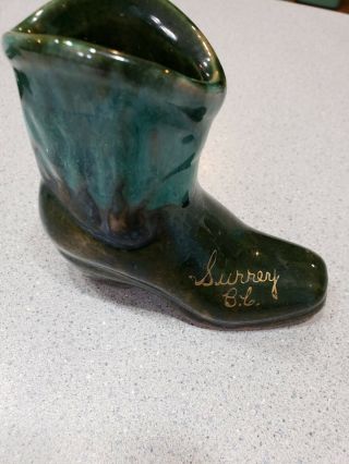 Surrey British Columbia Mcmaster Craft Pottery Dundas Canada Cowboy Boot