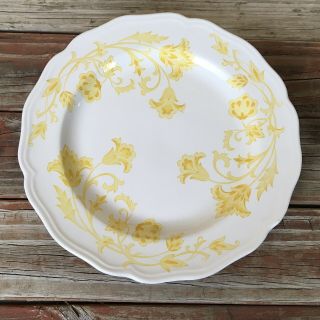 J&g Meakin Royal Staffordshire Windsong Yellow Dinner Plates Ironstone L7