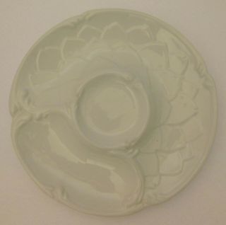 Artichoke Appetizer Plate (s) Heavy China White Williams Sonoma