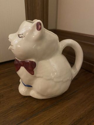 Vintage Shawnee “Puss n’ Boots” Hand Painted Cat Creamer Pitcher Pottery USA 2
