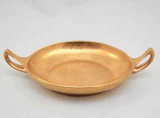 Vintage Epiag Royal Czechoslovakia Gold Platted 2 - Handled Tray Dish