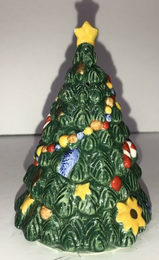 One Nikko Happy Holidays Christmas Tree Salt Shaker Figurine Ml4b