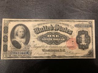 1891 $1 Silver Certificate - Martha Washington Fr 223 Vf/ Xf